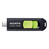 Memoria Flash Adata Acho-uc300-256g-rbk/gn 256gb Usb-c 3.2