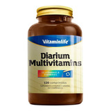 Diarium - Multivitamínico 120 Comprimidos - Vitaminlife Sabor Sem Sabor