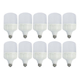 Foco Espiral Led 30w Entrada E27 Paquete 10 Pza Luz Blanco