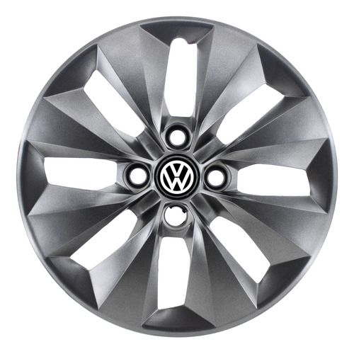 Taza Rodado 14 Volkswagen Gol Trend Grafito 2013 2015 Logo