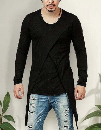 Ligera Casaca Gabardina Cruzada Sudadera Para Hombre 4213