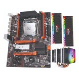 Kit Placa X99 Turbo+ Xeon 2680v4+ 32gb Ram Rgb+ Cooler 3fans