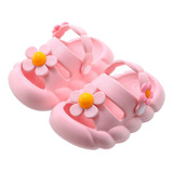 Zapatos Bebé Niña Con Flores Cómodo Sandalias Suela Blanda