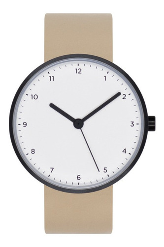 Reloj Pulsera A2 Negro & Beige Luumu  / Diseño Argentino