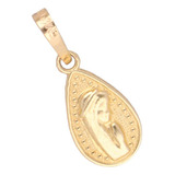 Medalla De 14k Oro Amarillo, 0.7 Gramos