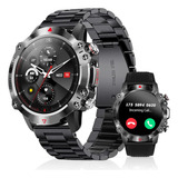 Axidun Smartwatch Hombre,reloj Inteligente Militar Táctico