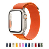 Correa Para Apple Watch Nylon Alpine + Case Apariencia Ultra