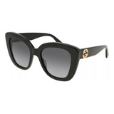 Gucci Gg0327s 001 Square Oversized Negro Gris