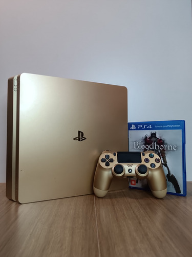 Playstation 4 Slim 1tb Gold Limited Edition - Seminovo