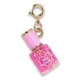 Pingente  Menina Charm Esmalte Rosa Dourado Preço Charm It