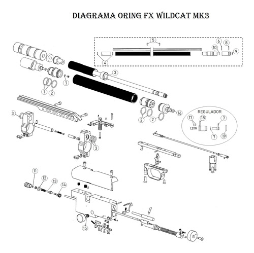 Kit  Oring Pcp Fx Wildcat Mk3