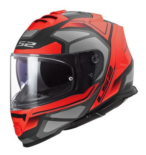 Casco Cerrado Ls2 Storm Faster Rojo Mate