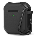 Estuche Rigido Protector Para AirPods 1 / 2 Con Llavero Led