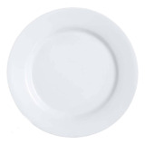 Platos Blancos  Redondos De Cerámica 20 Cm 6 Unidades 