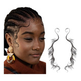 Cabello Adhesivo Tatuaje Temporal Baby Hairs Afro