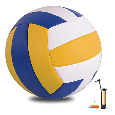 Balón Pelota Voleibol Playero No 5,valon Volleyball Indoor Color Blue\u002Fyellow\u002Fwhite | MercadoLibre