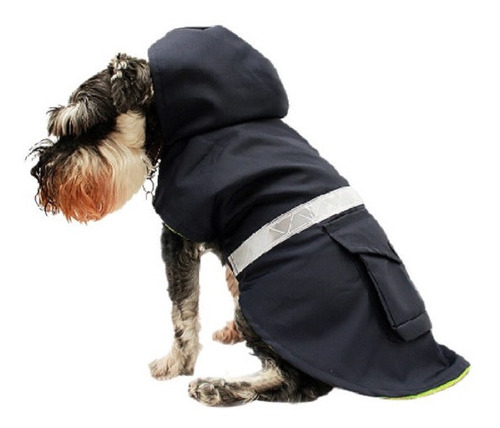 Impermeable Reflejante Azul Marino Perro Talla 3 Pet Pals