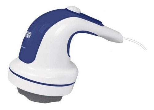 Massageador Elétrico Portátil Pelo Ombros Techline Ms-9000 Branco/azul-celeste 110v