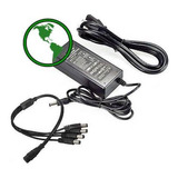 Cargador Fuente Poder Camaras Seguridad 12v 5a Cable 4 Bocas