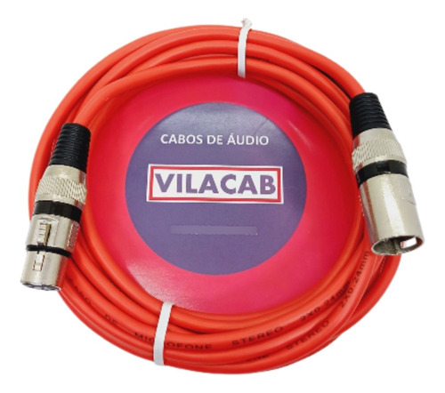 Cabo Microfone/dmx Balanceado Em Cores 5 Metros