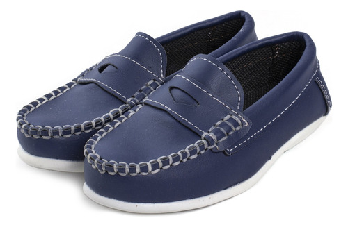 Zapatos Colegial Nautico Vincha Unisex Azul 27 Al 34 T119az