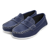 Zapatos Colegial Nautico Vincha Unisex Azul 27 Al 34 T119az