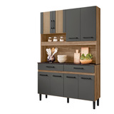 Mueble Kit De Cocina Bari 120 8 Puertas 2 Cajones Vekka