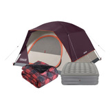 Casa De Campaña Para 6 Personas Coleman Skydome + Colchon 