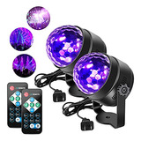 Luces Led Lunsy Black Light, 6 W, Luz Uv, Bola De Discoteca,