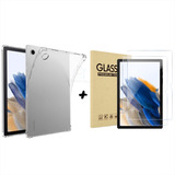 Carcasa Transparente Para Samsung Tab A8 De 10.5 + 2 Laminas
