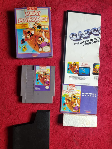 Mickey Mousecapade Nintendo Nes En Caja Auténtica Capcom