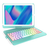 Funda C/teclado Ggh Para iPad 2021 9g/8g/7g 10.2 360°/bl...