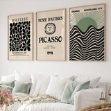 Cuadros Decorativos Picasso, Matisse, Bauhaus Modernos Setx3