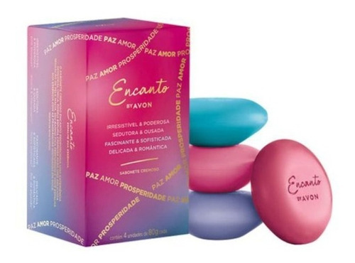 Avon Encanto Sabonete Cremoso Sortido 4x80g