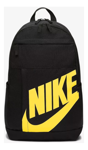 Mochila Negra Nke Con Amarillo 