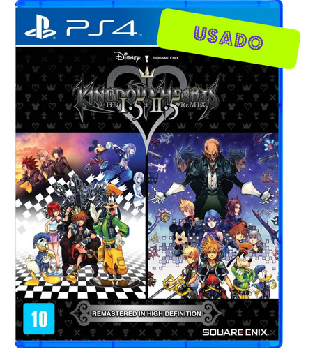 Kingdom Hearts Hd 1.5 + 2.5 Remix Ps4 Midia Fisica Br