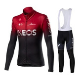 Uniforme Ciclismo Ruta Mtb Ineos Largo Badana En Gel 