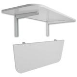 Tampo Bancada Mesa Dobrável Retratil De Parede 90x40cm 30 Kg Cor Branco