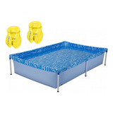 Kit Piscina Infantil Mor 1000 Litros + 2 Coletes Infláveis