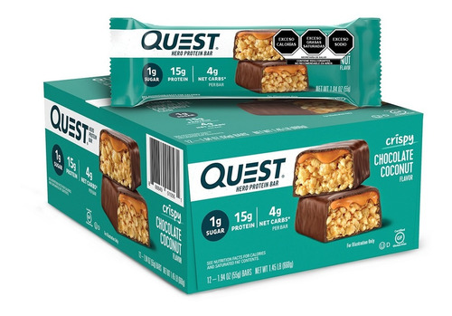 Quest Nutrition Barra Hero De Proteína Chocolate Con Coco