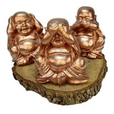 Trio De Buda Monges Sábios Cego Surdo E Mudo Para Decoração
