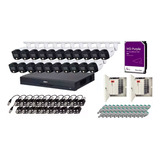 Kit Dvr 32ch 5mp, 32 Cams 5mp Full Color Audio, 4tb, Fuentes