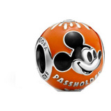 Dije Charm Pandora Mickey Mouse Pasaporte Disney Land 