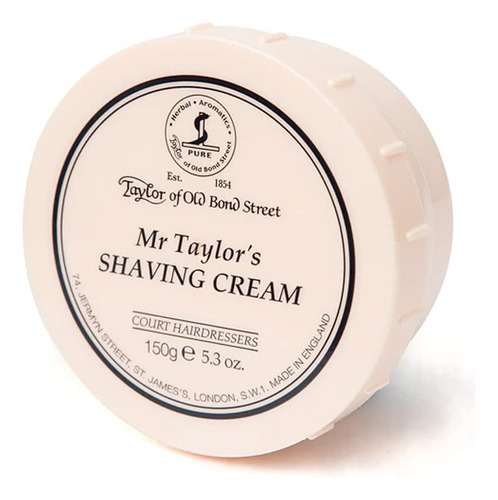 Crema De Afeitar Taylor Of Old Bond Street, Tazn De 5.3 Onza