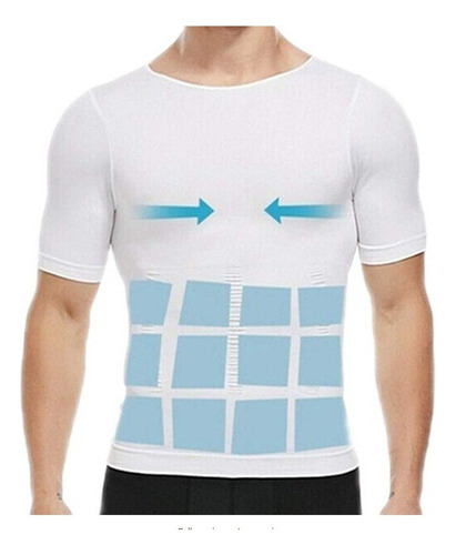 Camiseta Masculina Modeladora De Cuerpo De Compresión