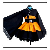 Kimono Cosplay Naruto Uzumaki Shippuden Disfraz Talla Grande