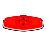 Faro Baiml Electronico Oval 4 Led 12 24v Reflector Rojo