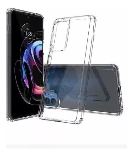 Funda Transparente Anti Shock Para Motorola E32 + Vidrio 9d