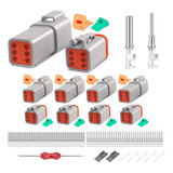 Kit De 5 Conectores Dt De 6 Pines, Conector Dt Impermeable,