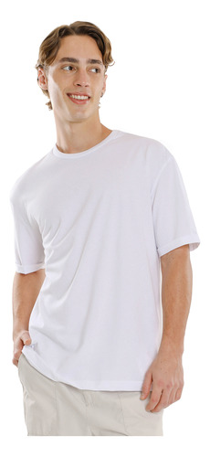 Playera Fit Relajado Manga Corta C&a De Hombre